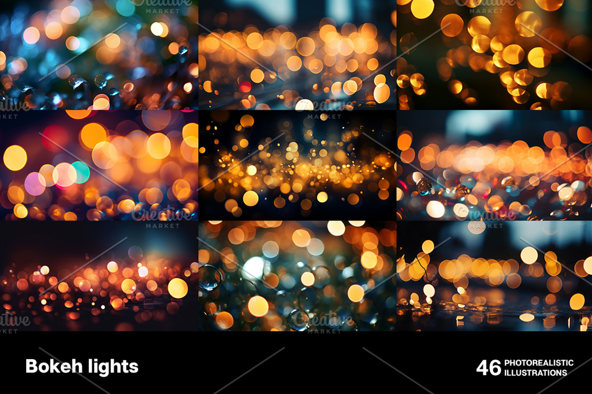 Bokeh lights. 46 images, an Abstract Photo by Handmadefont (Photo 2 of 11)
