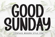 Good Sunday | Script Font, a Handwritten Font by Scratchones (Thumbnail 1 of 8)