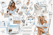 Summer Beach Clipart Collection, a Person Illustration by GlamArtZhanna (Thumbnail 1 of 8)