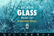 Broken glass Brush Set, a Brush Add-On by Zsolt Kosa Art (Thumbnail 1 of 5)