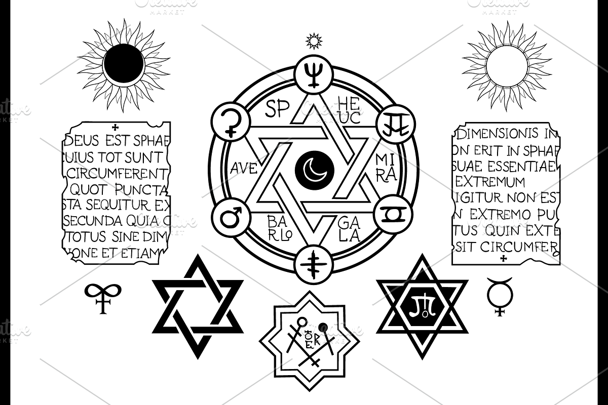 Alchemical sigil collection, an Object Graphic by Victoria Bat (Photo 4 of 5)