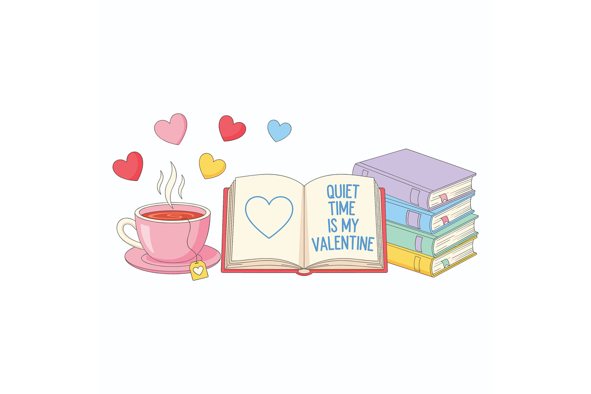Cute Valentine Lifestyle TShirt Set, a Seasonal Illustration by Designer_Momina (Photo 13 of 21)