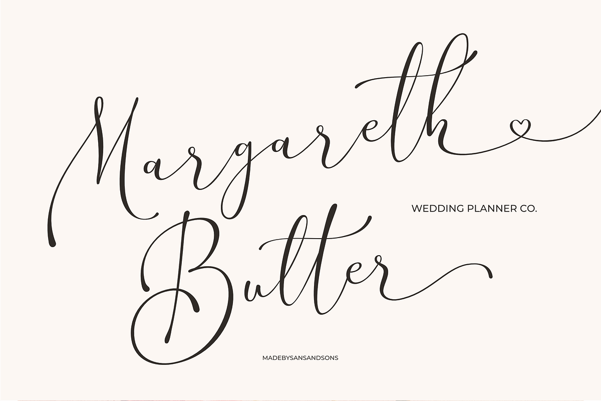 Silver Future - Romantic Script, a Script Font by Sans & Sons (Photo 7 of 7)