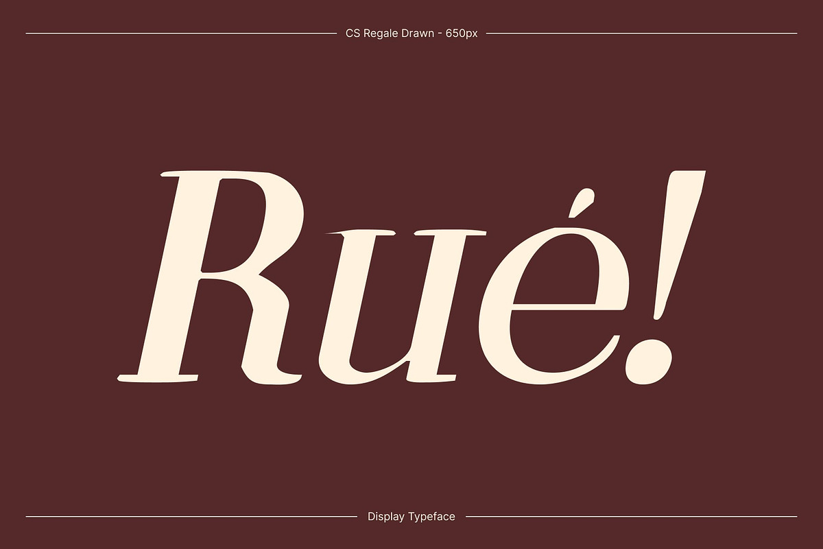 CS Regale Drawn, a Serif Font by Craft Supply Co. (Photo 2 of 8)