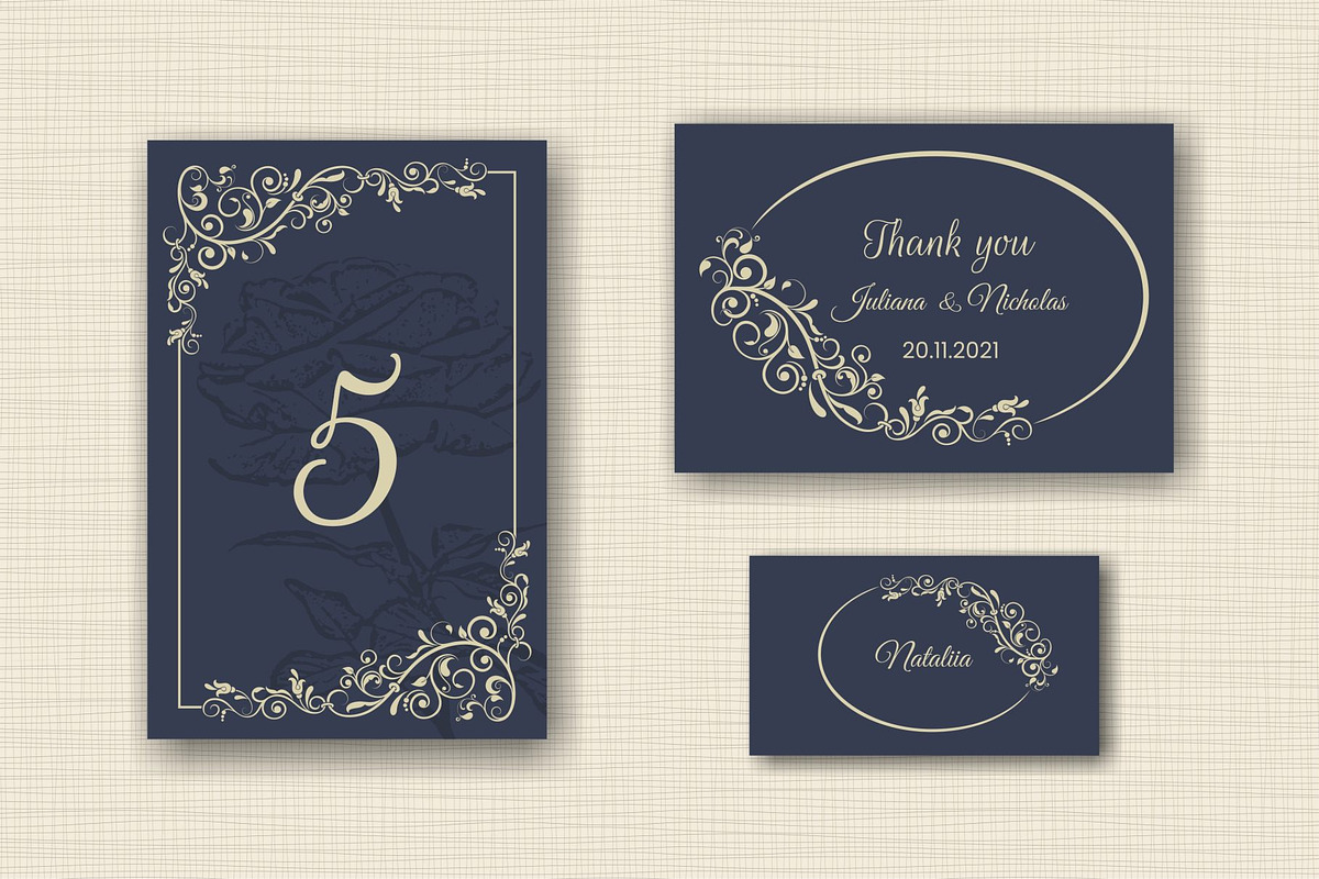 Wedding Invitation set, an Invitation Template by NataLito (Photo 4 of 5)