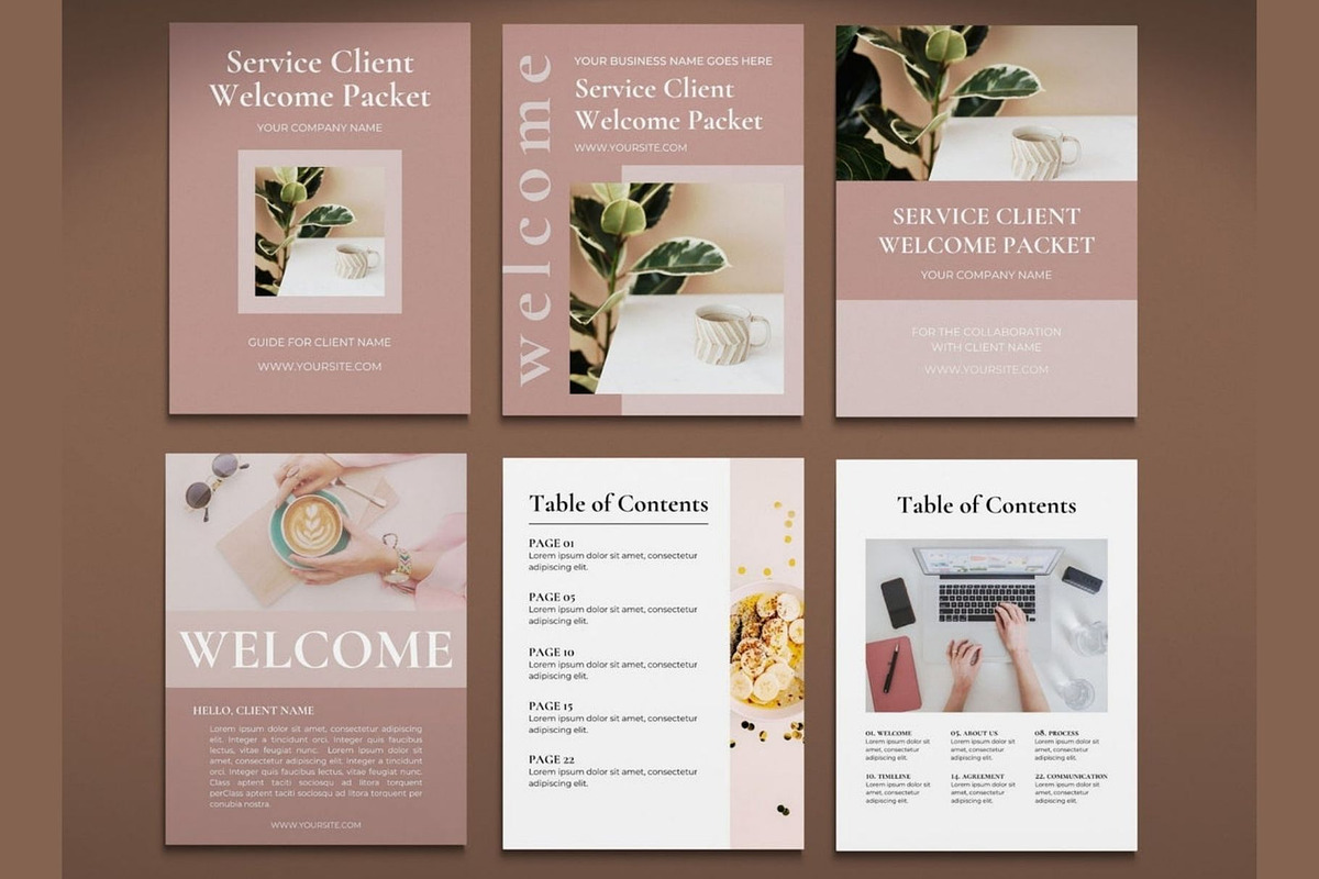 Client Welcome Packet CANVA, a Magazine Template by bonadigitals (Photo 2 of 6)
