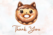 Donut Watercolor Cliparts, an Illustration by RobertsArt (Thumbnail 4 of 7)