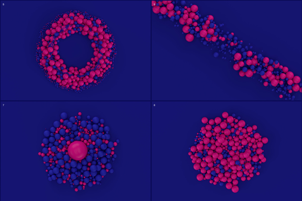 Abstract 3D Rendering Of Spheres, a Wallpaper Graphic by BIBIART (Photo 10 of 13)