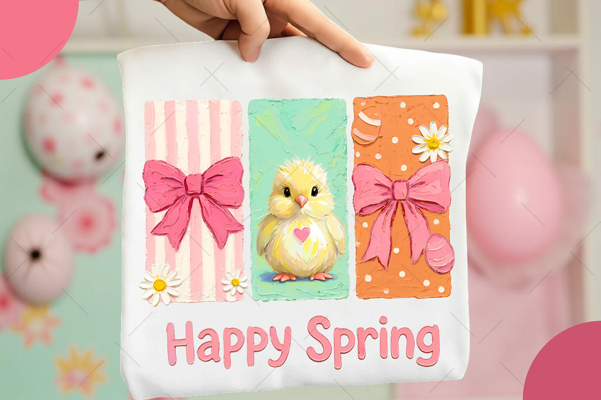 Happy Spring Coquette Chick PNG, an Illustration by OK Design (Photo 2 of 5)