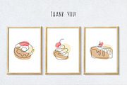Continuous Line Art Collection, a Food Illustration by IllarArt (Thumbnail 9 of 9)