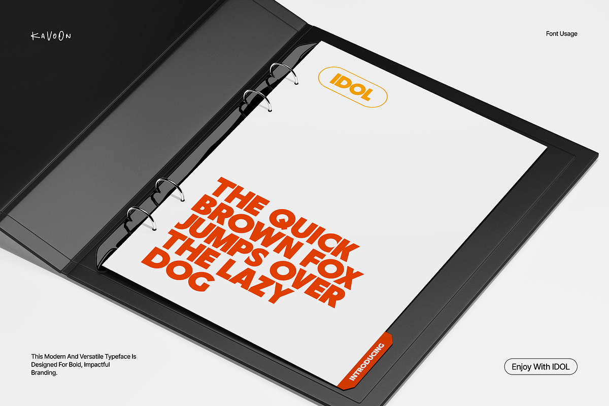 IDOL Poster Font, a Sans Serif Font by kavoon (Photo 5 of 7)