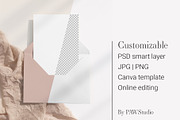 Customizable Card Mockup 5x7 8e b32, an Advertising Mockup by PawMockups 2 (Thumbnail 1 of 12)