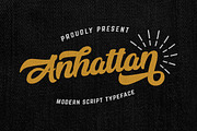 Anhattan - Retro Bold Script Font, a Script Font by StringLabs (Thumbnail 1 of 13)