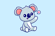 Cute Koala Sitting Cartoon, an Animal Illustration by Catalyst Labs (Thumbnail 1 of 3)
