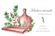 Kitchen watercolor set. Cookbook, an Illustration by SabinaWatercolorArt (Thumbnail 15 of 16)
