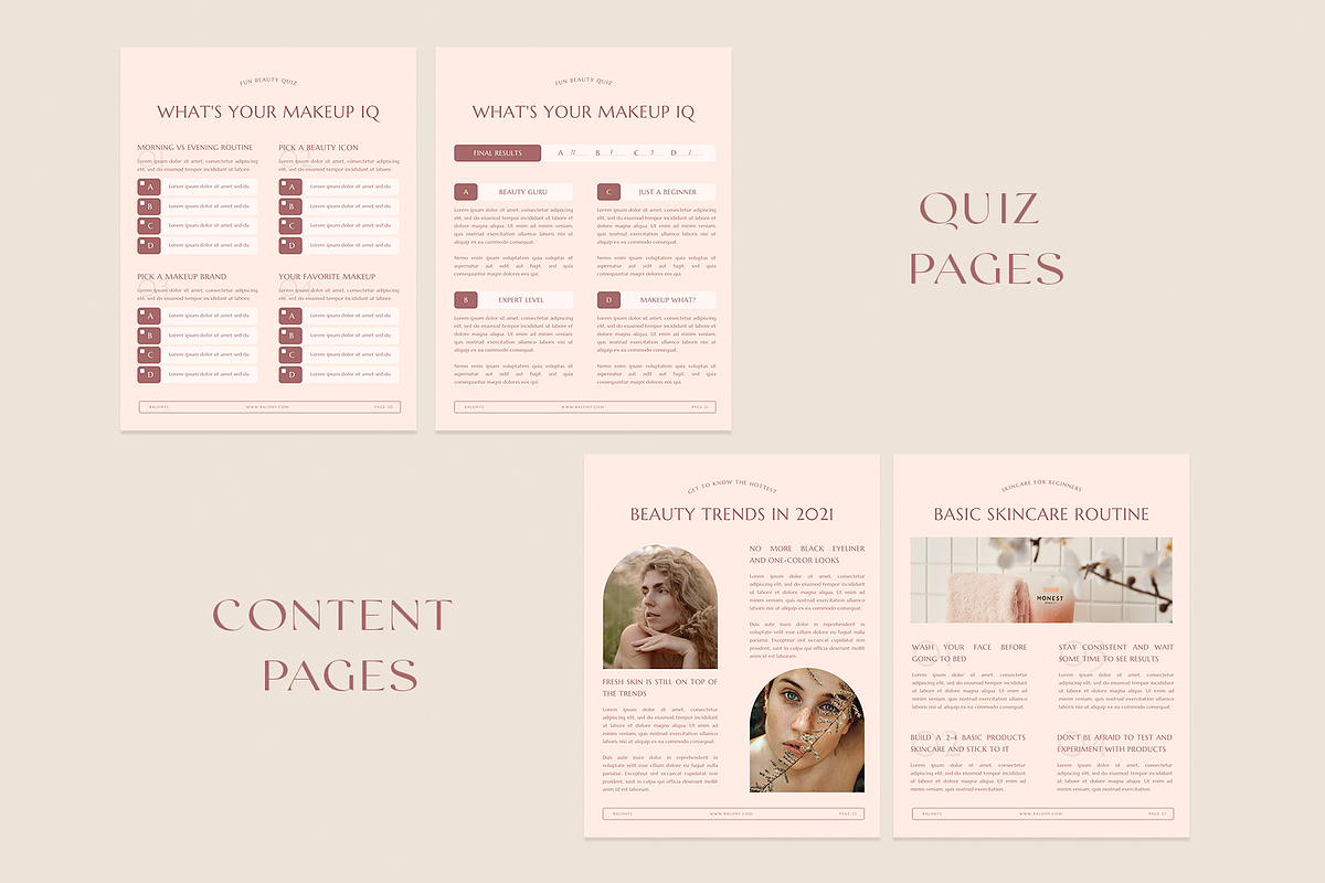 Beauty Lead Magnet | Canva, a Magazine Template by Ralony (Photo 6 of 10)