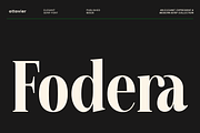 Fodera Elegant Expressive Modern, a Serif Font by OV Type (Thumbnail 1 of 10)
