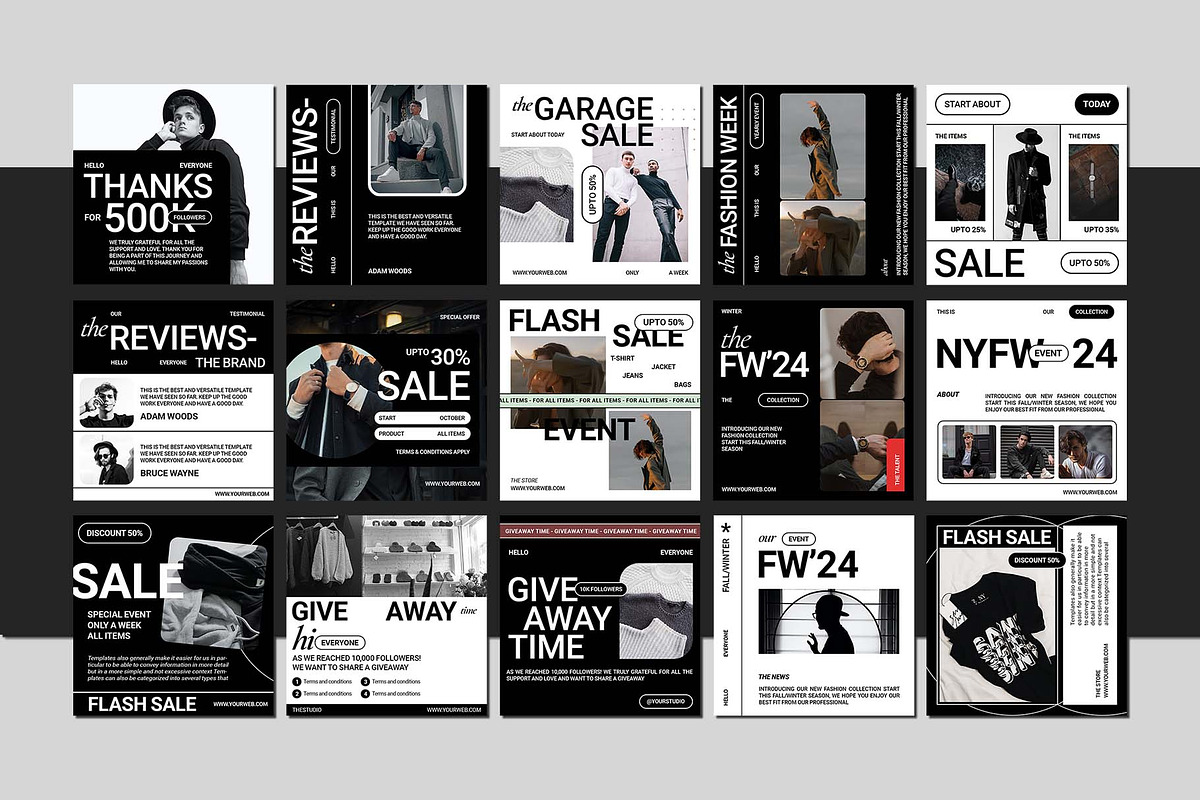 Fashion Fair Instagram Pack, a Social Media Template by Analogi Studio (Photo 6 of 8)