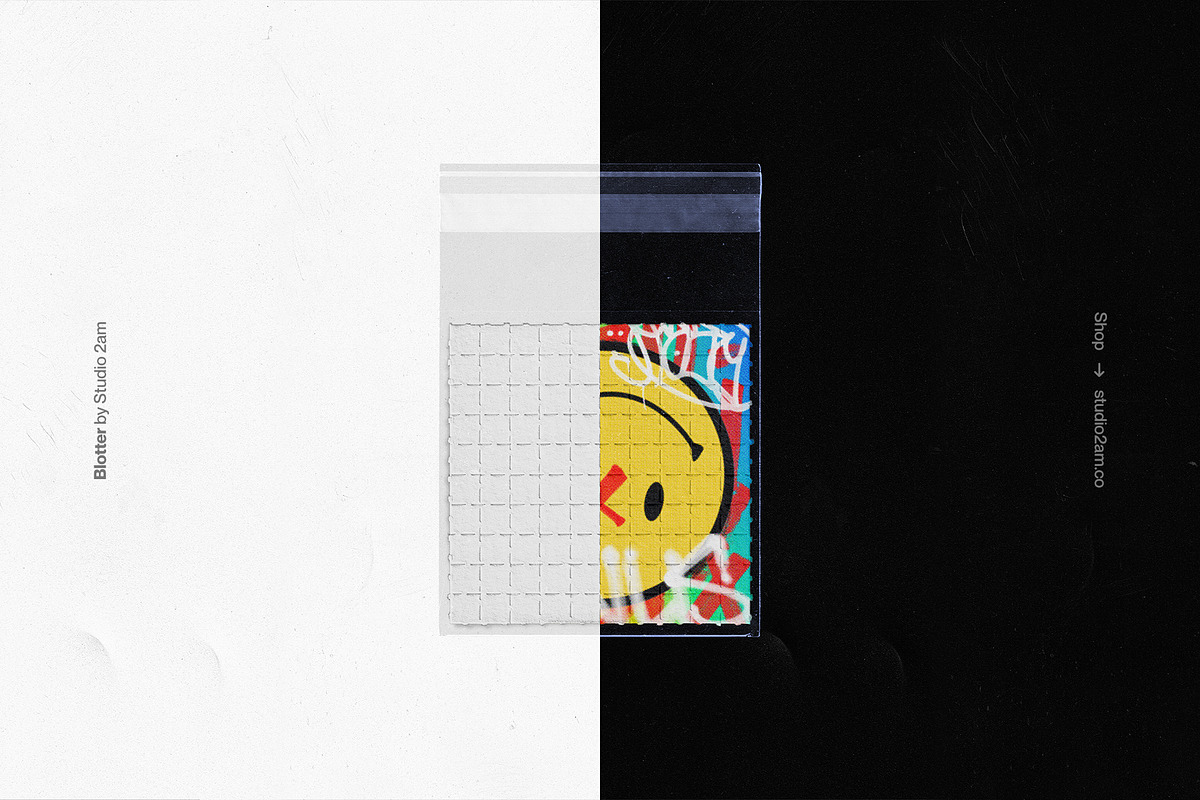 Blotter - LSD Paper Mockup, a Texture Graphic by Studio 2am (Photo 2 of 4)