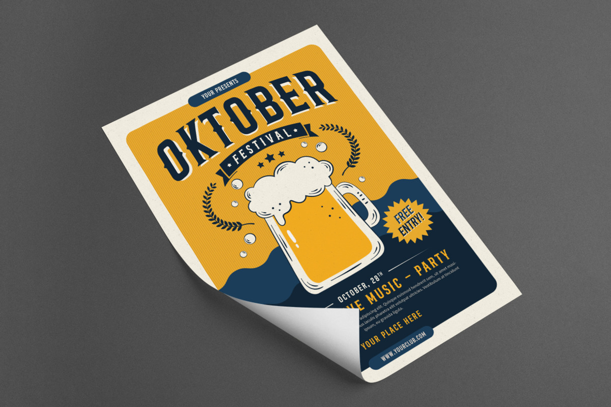 Oktoberfest Party Flyer Set, a Flyer Template by monogrph (Photo 2 of 4)