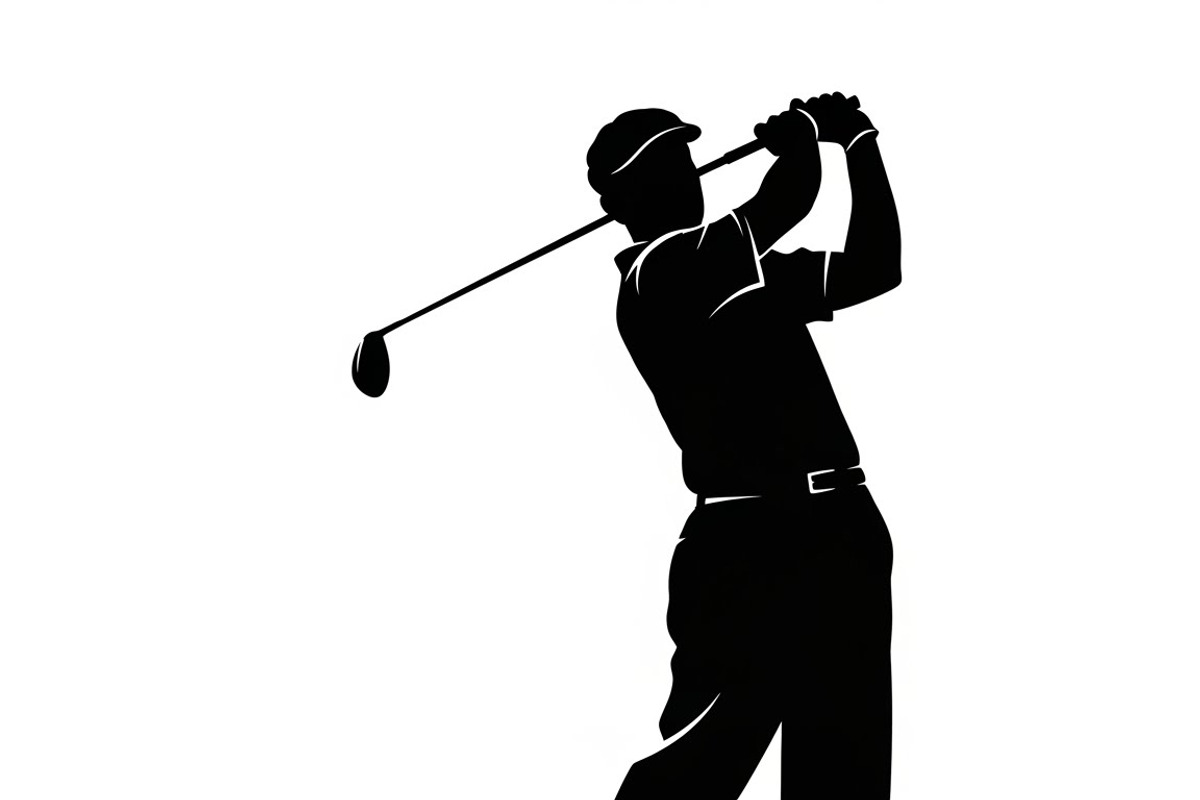 golfing swing silhouettes showcasing, an Illustration by Amazin_art (Photo 5 of 31)