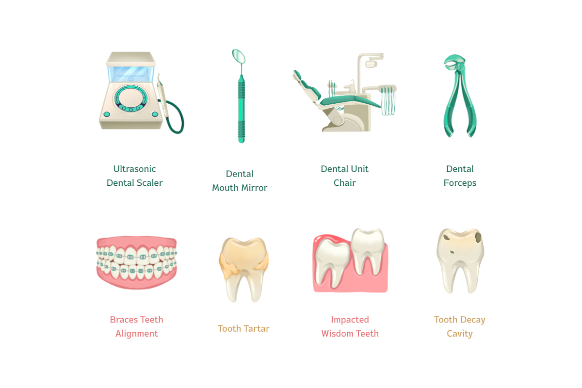 Dental Tools and Problems, an Object Graphic by Deemak Daksina (Photo 3 of 3)
