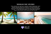 Tropical Beach & Sunset Backgrounds, a Wallpaper Photo by Design Chic Studio (Thumbnail 2 of 4)