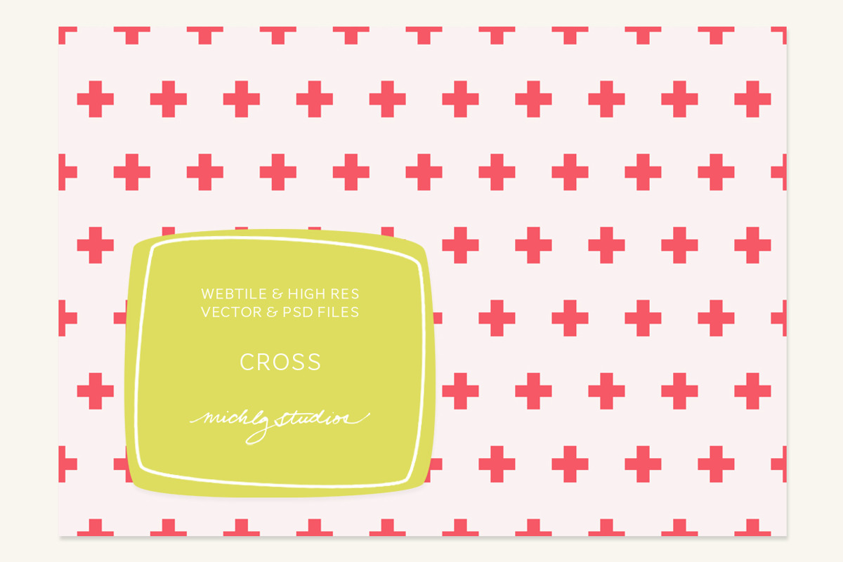VECTOR & PSD Cross webtile & pattern
