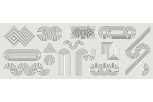 Architectural geometric shapes set, an Object Illustration by art PVP - market