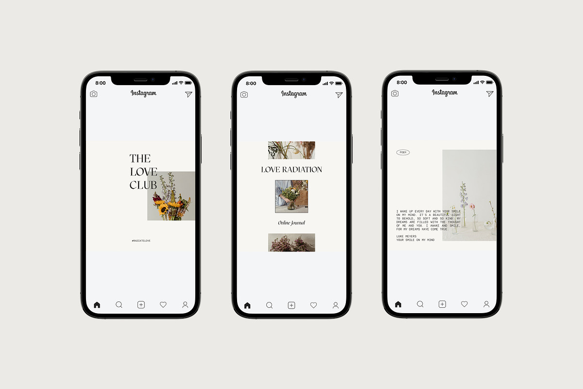 CANVA PS Instagram Templates Posts, a Social Media Template by Love Radiation Studio (Photo 4 of 16)