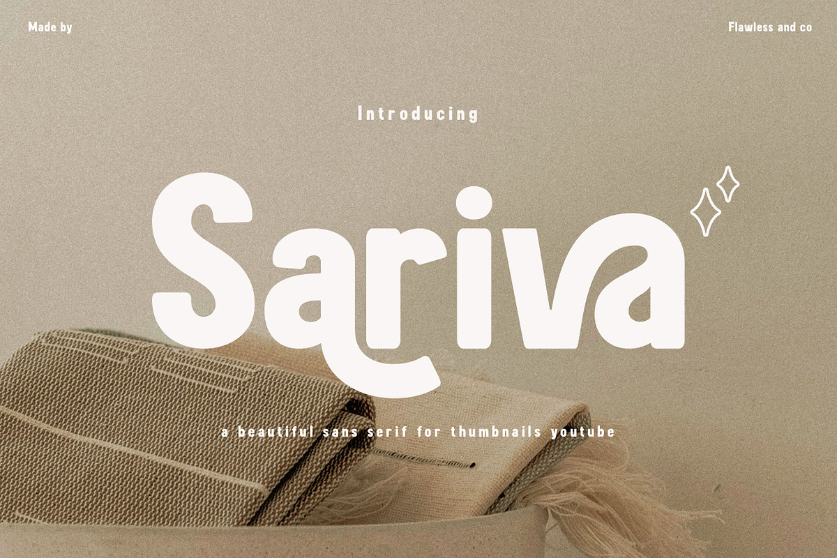 Sariva - Thumbnail YouTube Font, a Font by Flawless And Co (Photo 1 of 11)