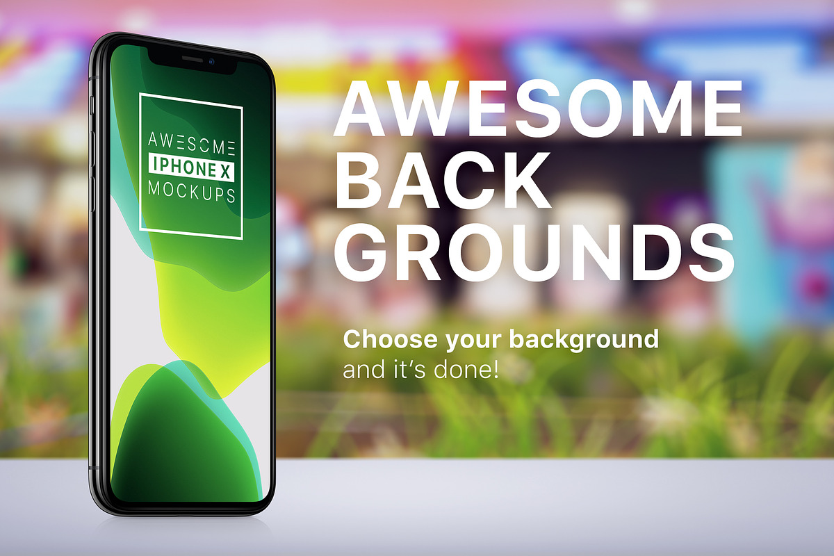 iPhone X Mockups Bundle, an iPhone Mockup by Mockups & Illustrations (Photo 12 of 18)