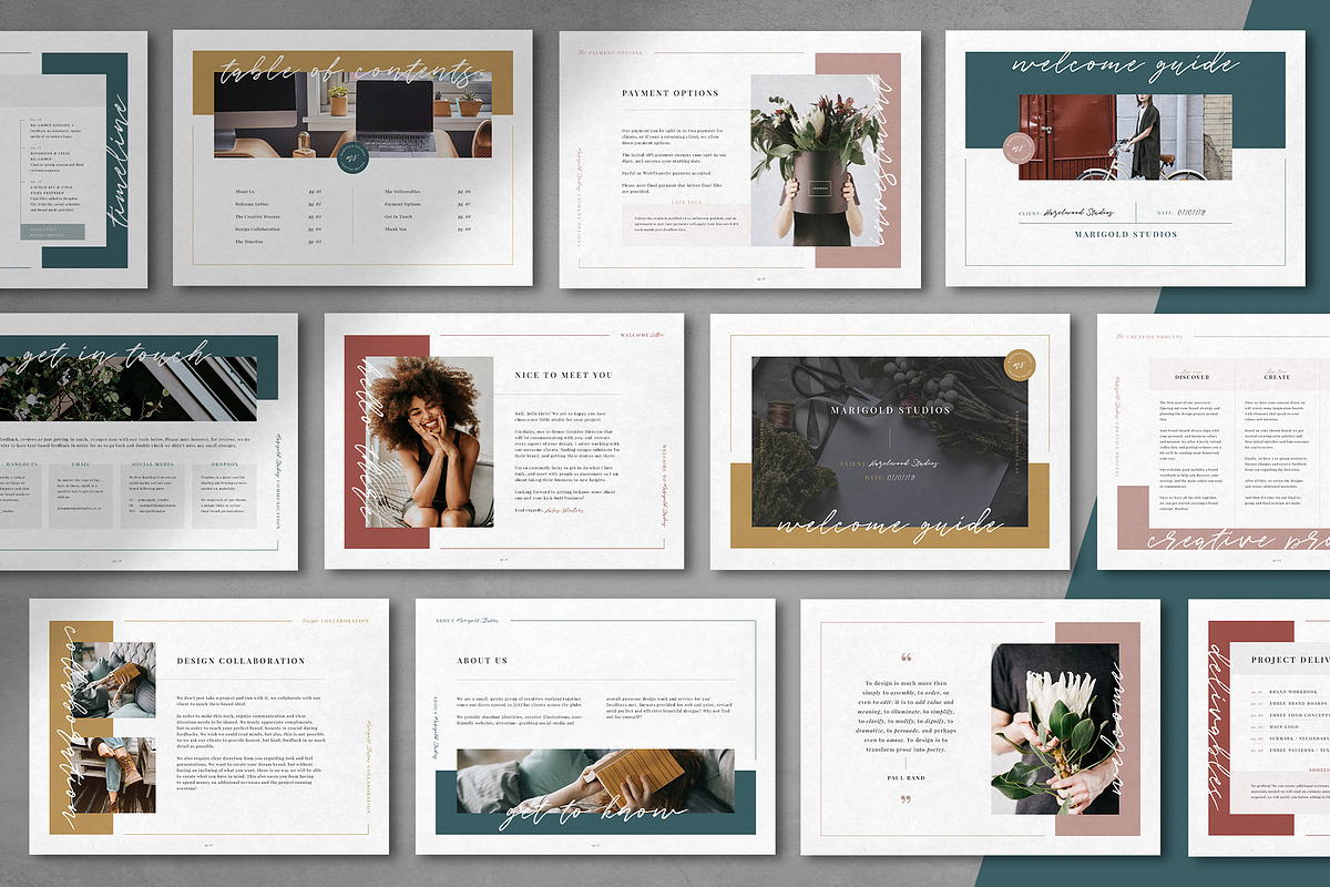 HAZELWOOD | Welcome Guide, a Presentation Template by Marigold Studios (Photo 6 of 8)