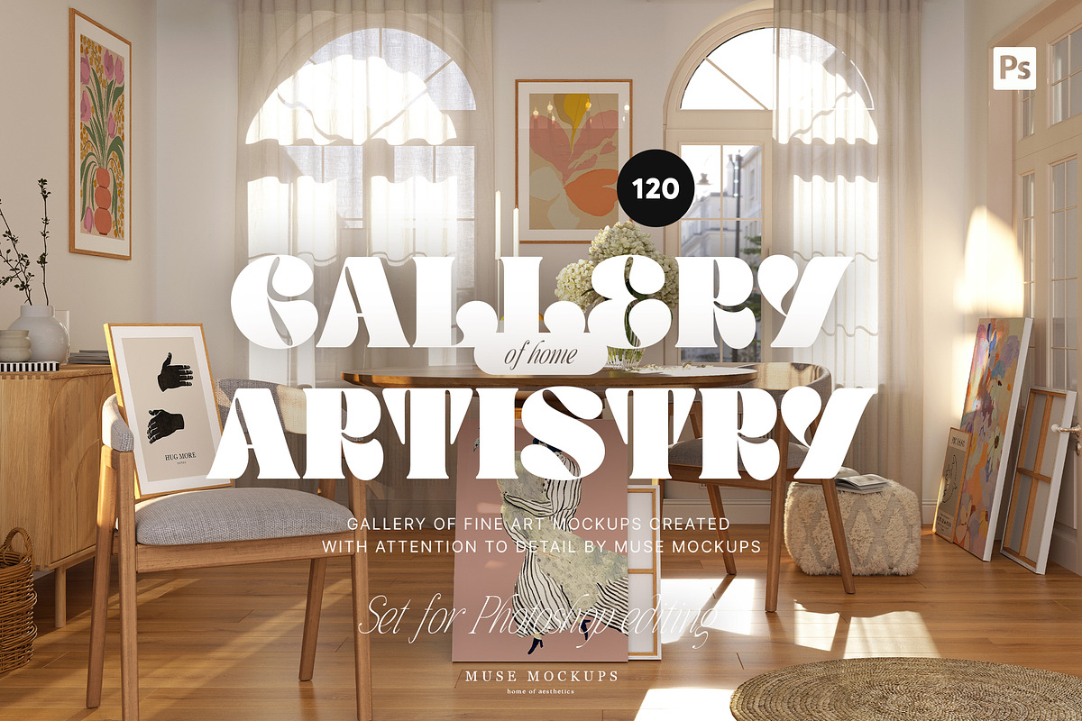 GALLERY ARTISTRY 120 Frames Mockups, a Household Mockup by Muse Mockups (Photo 1 of 27)
