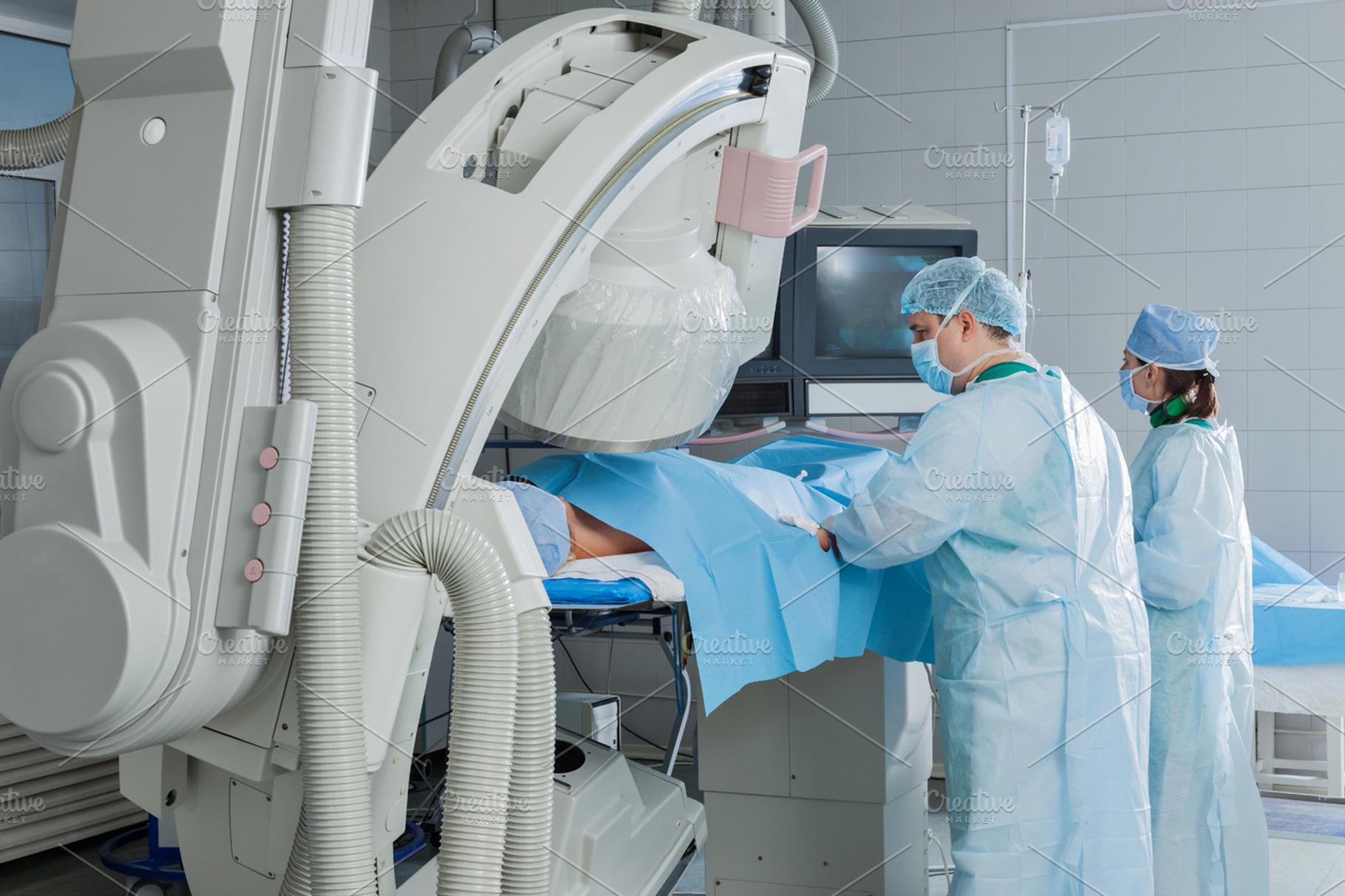 Examination Of Patient Using Angiogr