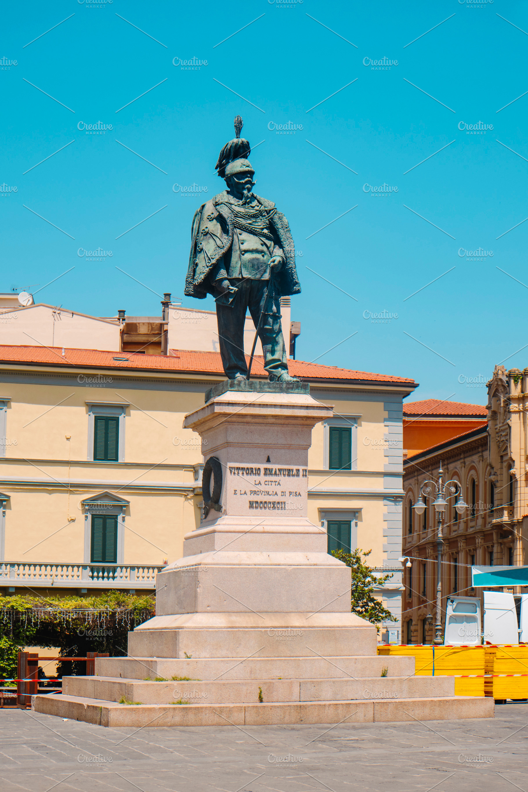 monument to Vittorio Emanuele II in Pisa, Italy, a Photo by Nito