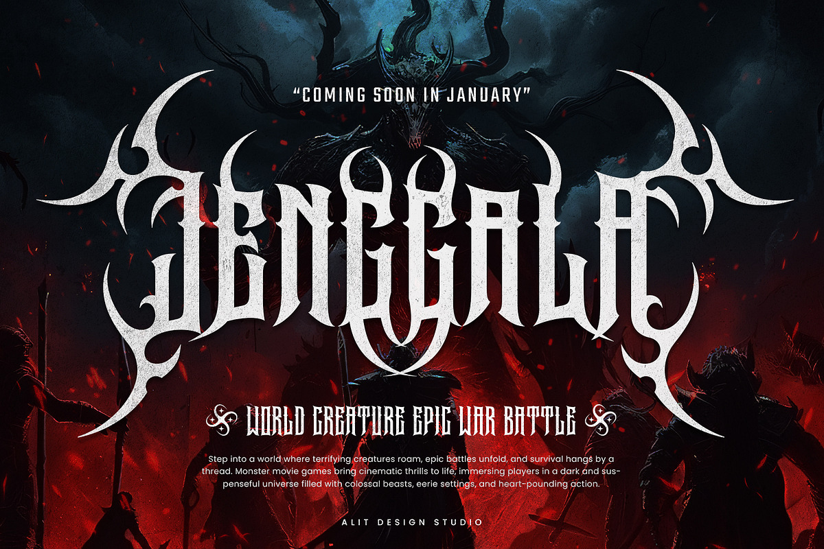 Darkson Typeface, a Blackletter Font by alit design (Photo 7 of 20)