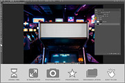 Arcade Machine Marquee PSD, an Android Mockup by Bruno's Shop (Thumbnail 2 of 3)
