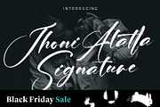 Jhoni Alatta Black Friday, a Script Font by pineungtype (Thumbnail 1 of 8)