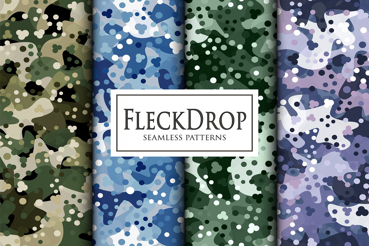 Fleck drop style seamless camouflage, a Pattern Graphic by ArchonDigitalShop (Photo 6 of 7)