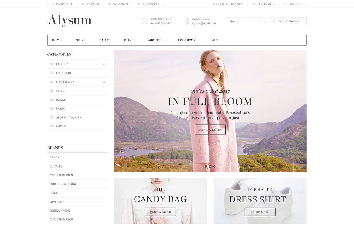 Alysum - eCommerce PSD template, a Websites & App Template by Promokit (Photo 4 of 30)