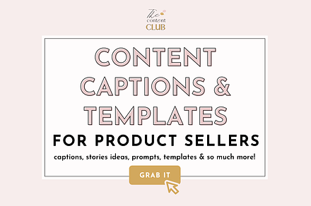Content and templates for ecommerce, a Social Media Template by Cate Creates