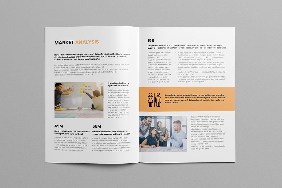 Business Plan Template Canva, a Brochure Template by Pixelpick
