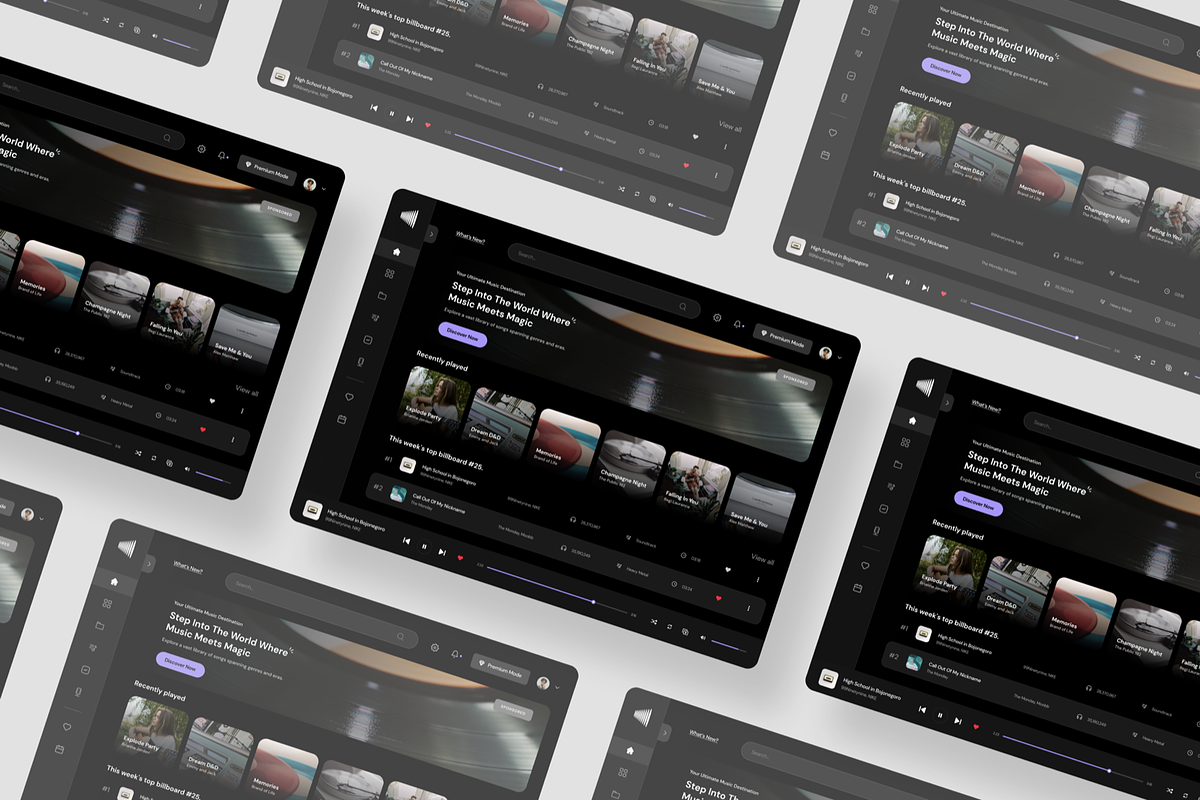 NoteNode - Music Admin Dashboard, a Websites & App Template by SquidPixey (Photo 4 of 5)
