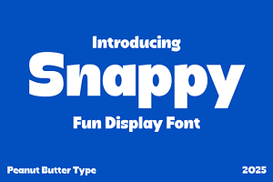 Snappy Fun Display Font