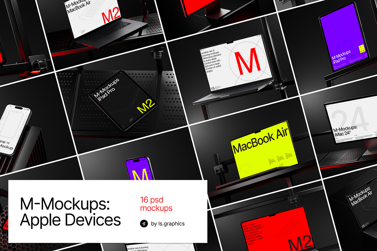 M-Mockups: Apple Devices, an iPhone Mockup by ls.graphics (Photo 1 of 9)
