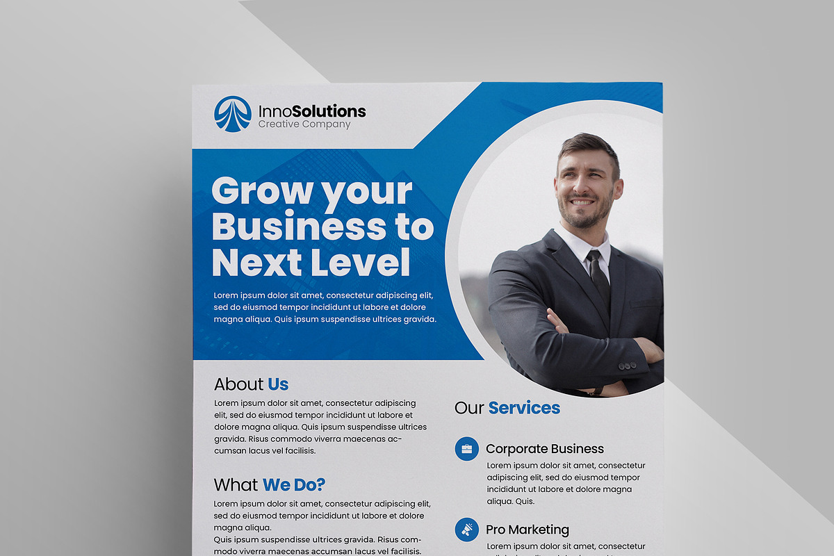 Corporate Business Flyer 02, a Flyer Template by Moeen (Photo 3 of 3)