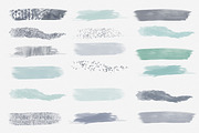 Stormy Sea Watercolor Brush Strokes, a Texture Graphic by ClipartBrat Graphics (Thumbnail 2 of 2)