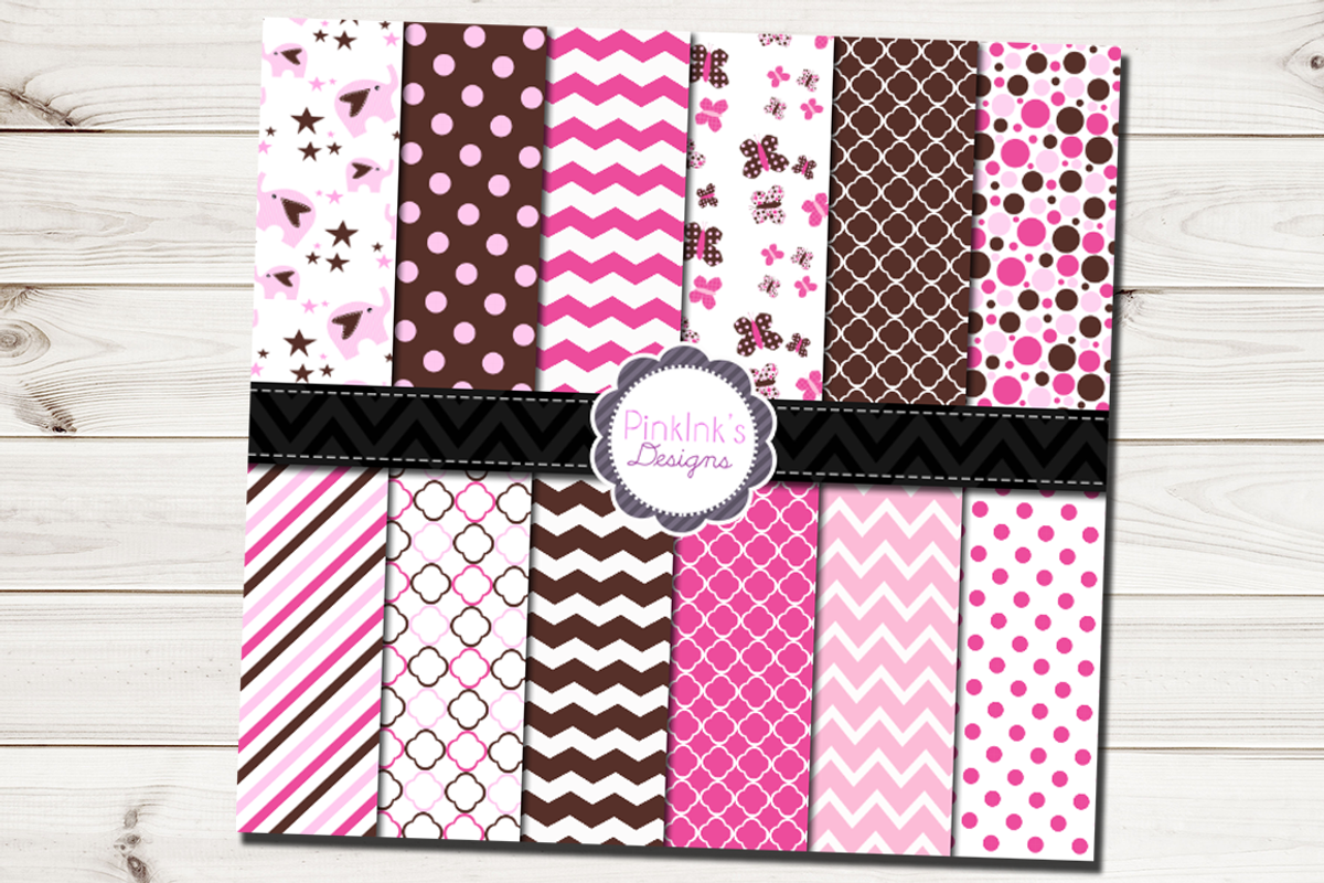 98% OFF SALE digital paper bundle!, a Pattern Graphic by Pinkinks (Photo 3 of 9)