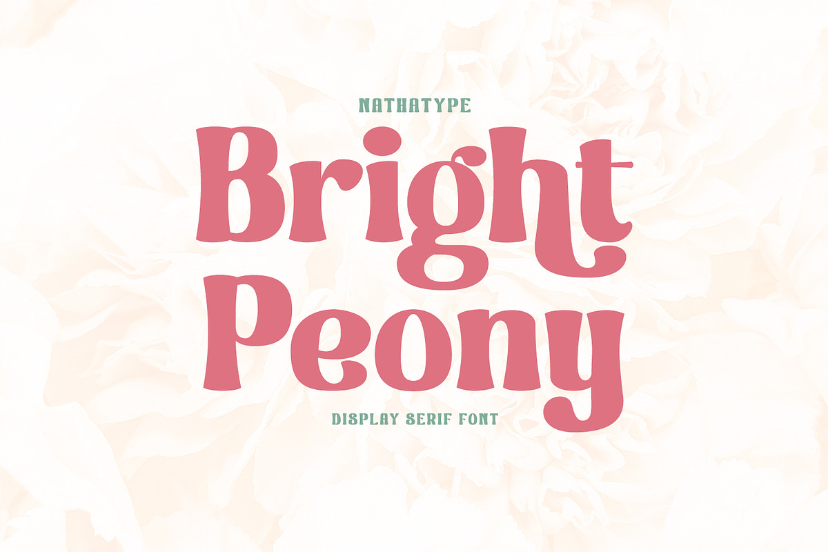 Bright Peony, a Handwritten Font by Nathatype (Photo 1 of 10)
